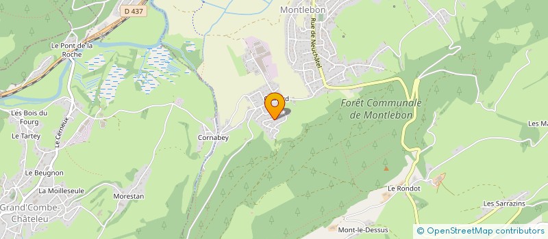 localisation de l'entreprise SCI TOLOMA  MONTLEBON