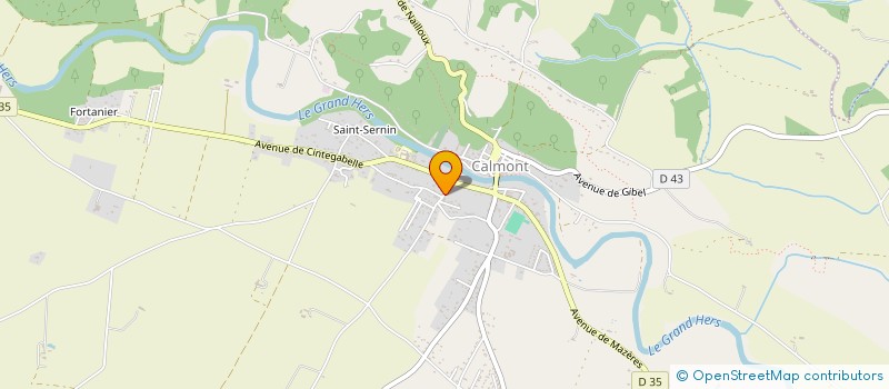 localisation de l'entreprise SCI TOLSAIR  CALMONT
