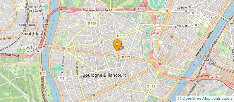 localisation de l'entreprise SCI TOLTOUC à BOULOGNE-BILLANCOURT