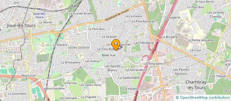 localisation de l'entreprise SCI TOLUBA  CHAMBRAY-LES-TOURS