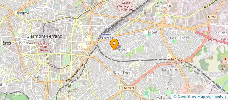 localisation de l'entreprise SCI TOM  CLERMONT-FERRAND