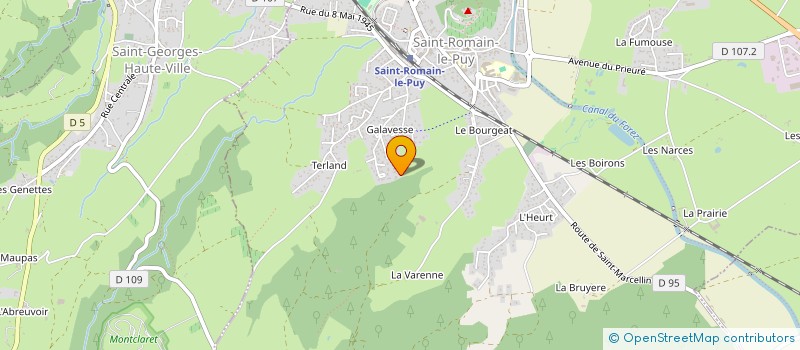 localisation de l'entreprise SCI TOM  SAINT-ROMAIN-LE-PUY
