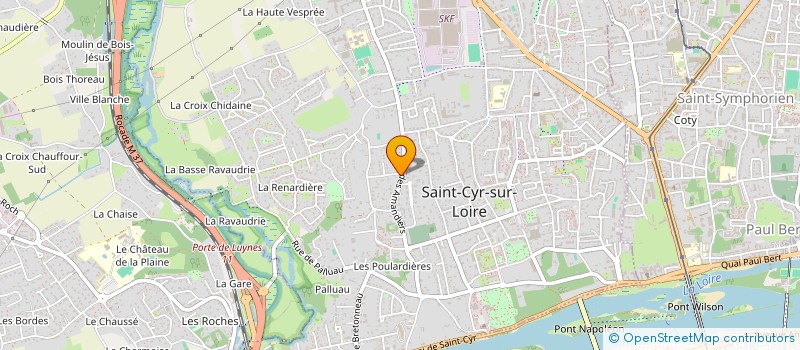 localisation de l'entreprise SCI TOM  SAINT-CYR-SUR-LOIRE