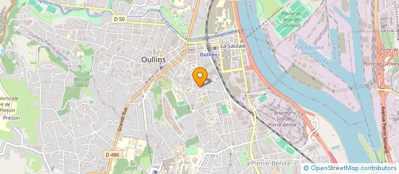 localisation de l'entreprise SCI TOM 87  OULLINS-PIERRE-BENITE