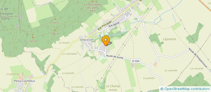 localisation de l'entreprise SCI TOM  LAGNY