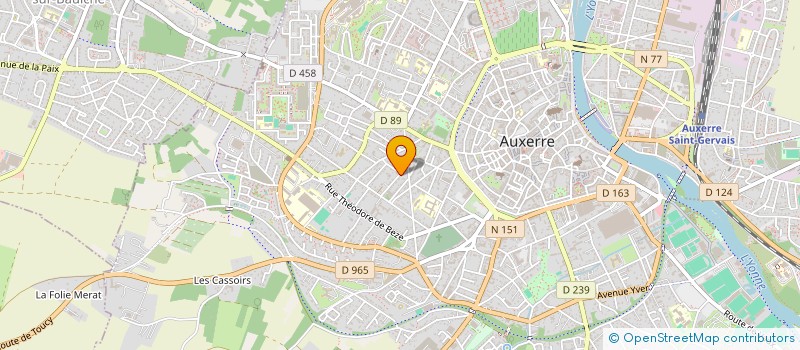 localisation de l'entreprise SCI TOM ET ROUNET à AUXERRE