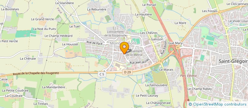 localisation de l'entreprise SCI TOM MARIE  MONTGERMONT