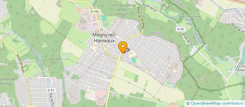 localisation de l'entreprise SCI TOM POUCE  MAGNY-LES-HAMEAUX