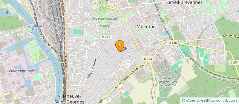 localisation de l'entreprise SCI TOMA à VALENTON