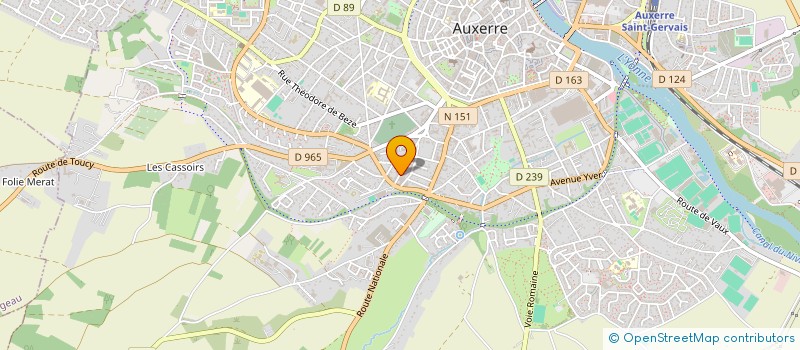 localisation de l'entreprise SCI TOMACANI à AUXERRE