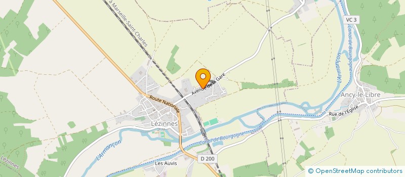 localisation de l'entreprise SCI TOMAN  LEZINNES