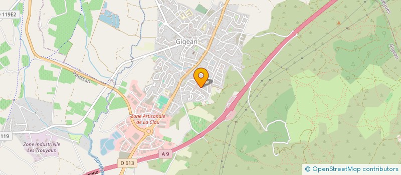 localisation de l'entreprise SCI TOMANON  GIGEAN