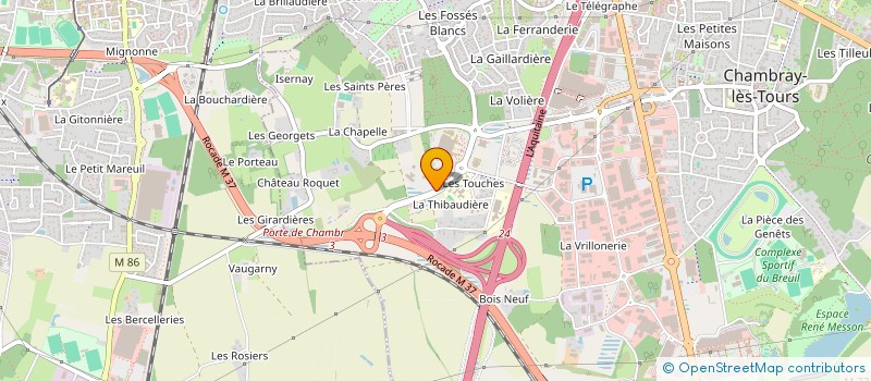 localisation de l'entreprise SCI TOMAPEC  CHAMBRAY-LES-TOURS