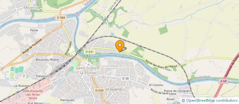 localisation de l'entreprise SCI TOMAR-COUBERT  RABASTENS