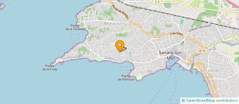 localisation de l'entreprise SCI TOMARIC à SANARY-SUR-MER