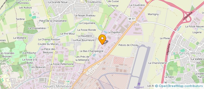 localisation de l'entreprise SCI TOMAS 3  PARCAY-MESLAY