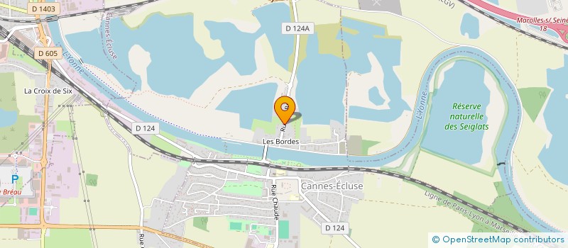 localisation de l'entreprise SCI TOMAS  CANNES-ECLUSE