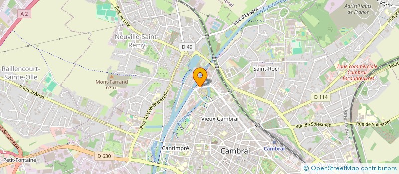 localisation de l'entreprise SCI TOMATE à CAMBRAI