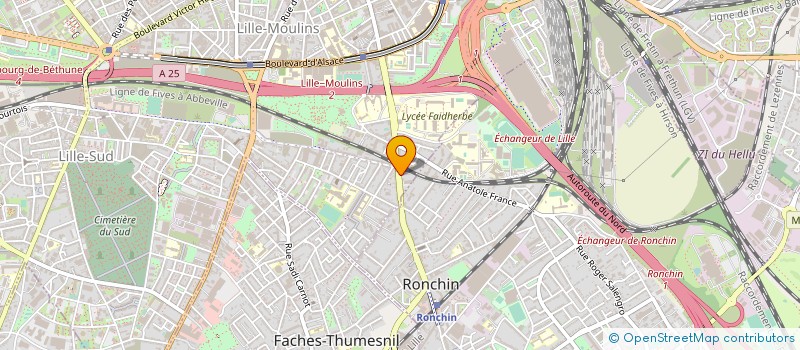 localisation de l'entreprise SCI TOMAVO  RONCHIN