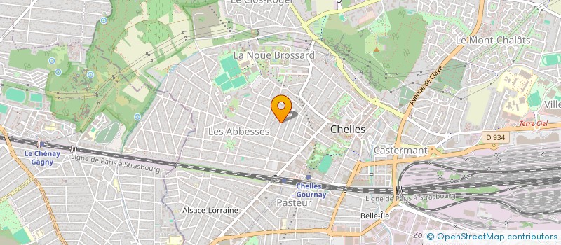 localisation de l'entreprise SCI TOMAX  CHELLES