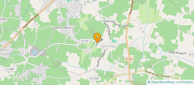 localisation de l'entreprise SCI TOMBE L'OLY  SAINT-GENES-DE-BLAYE