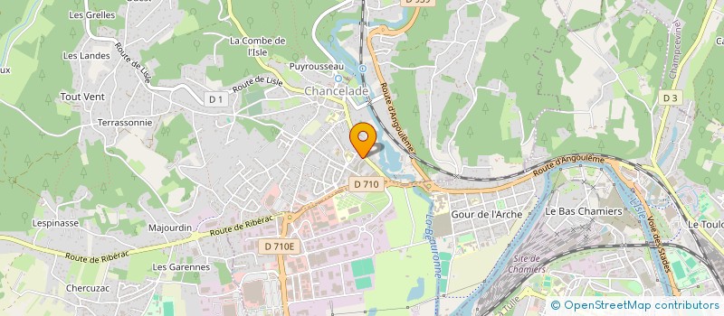 localisation de l'entreprise SCI TOMBELAINE ET VIGEANT  CHANCELADE