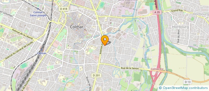 localisation de l'entreprise SCI TOMCALYNA  COLMAR