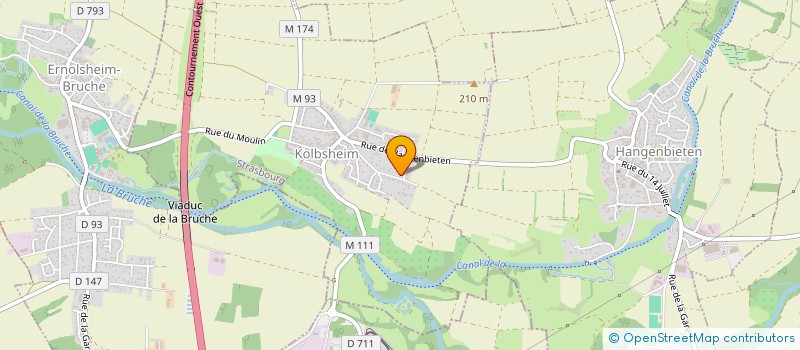 localisation de l'entreprise SCI TOMEL  KOLBSHEIM