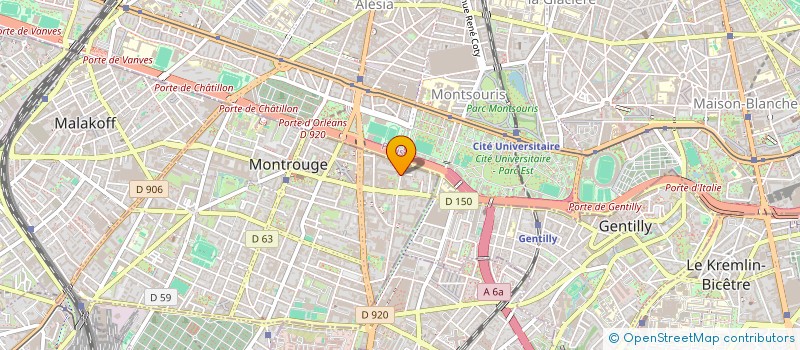 localisation de l'entreprise SCI TOMI MAINE  MONTROUGE