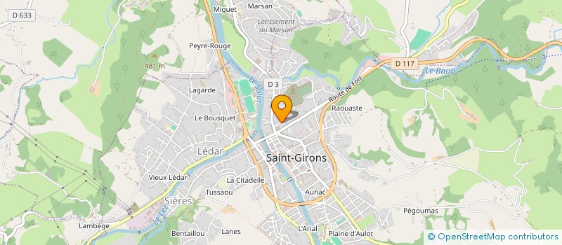 localisation de l'entreprise SCI TOMLU à SAINT-GIRONS