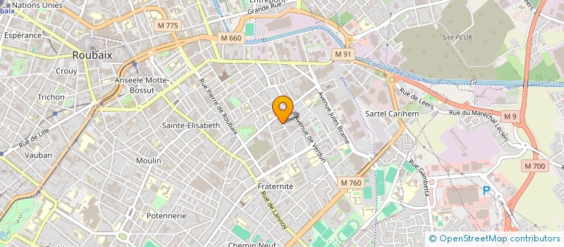 localisation de l'entreprise SCI TOMMY  ROUBAIX