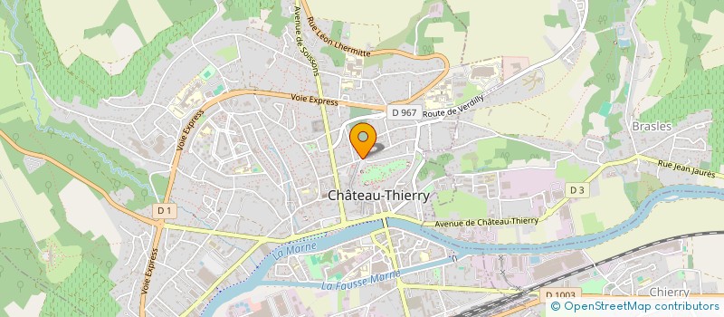 localisation de l'entreprise SCI TOMO à CHATEAU-THIERRY