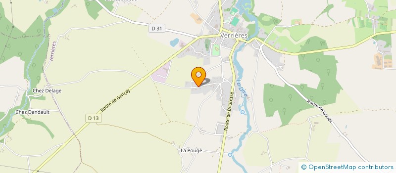 localisation de l'entreprise SCI TOMPAG à VERRIERES