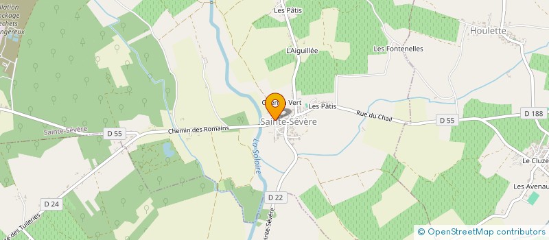 localisation de l'entreprise SCI TOMPIERRE à SAINTE-SEVERE