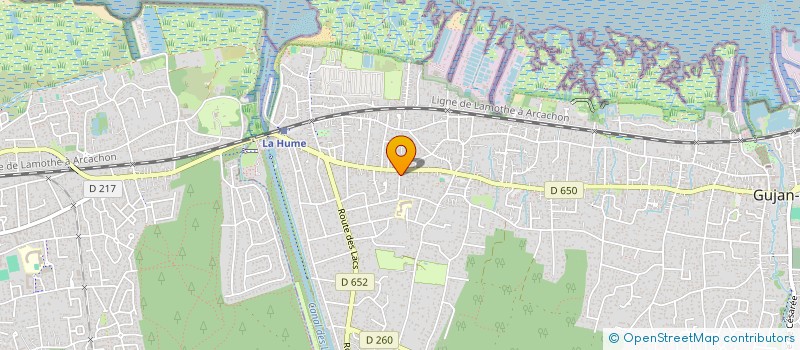 localisation de l'entreprise SCI TOMPS  GUJAN-MESTRAS