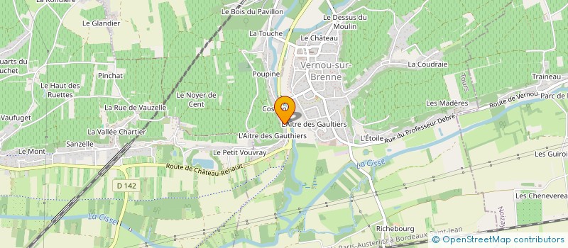 localisation de l'entreprise SCI TOMY à VERNOU-SUR-BRENNE