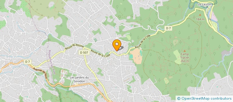 localisation de l'entreprise SCI TOMYEKAT à ROQUEFORT-LES-PINS