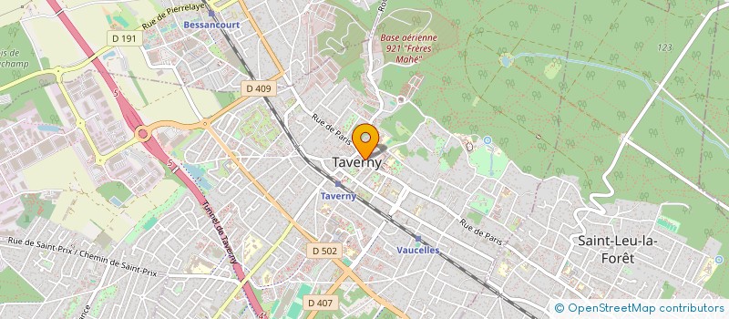 localisation de l'entreprise SCI TOMZAYET  TAVERNY