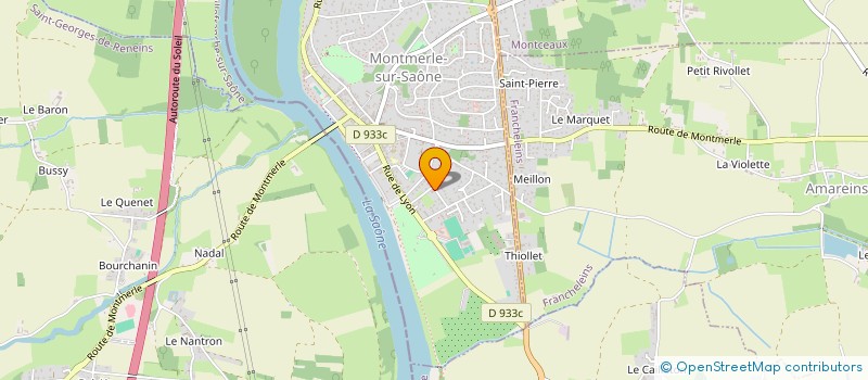 localisation de l'entreprise SCI TONALI à MONTMERLE-SUR-SAONE