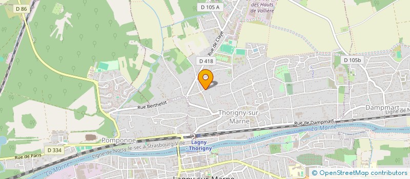 localisation de l'entreprise SCI TONALL  LAGNY-SUR-MARNE