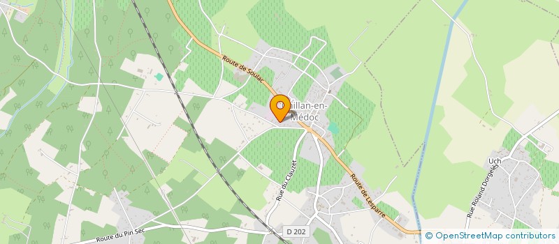 localisation de l'entreprise SCI TONAZZI  GAILLAN-EN-MEDOC