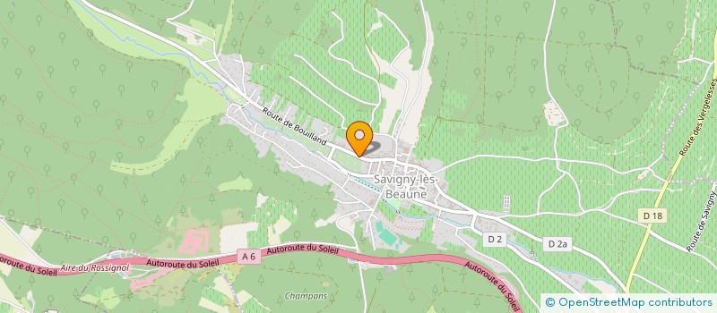 localisation de l'entreprise SCI TONERT  SAVIGNY-LES-BEAUNE