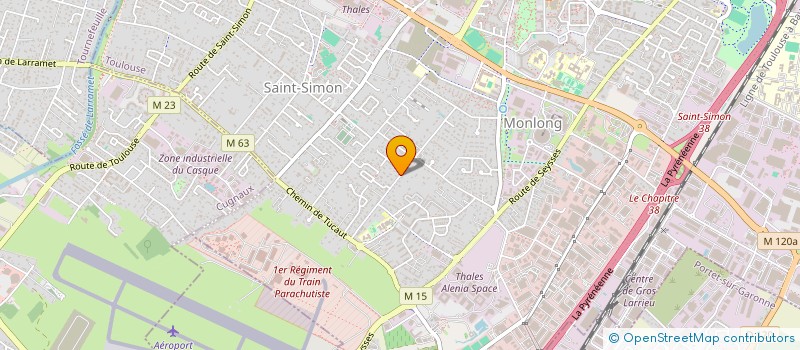localisation de l'entreprise SCI TONIA à TOULOUSE