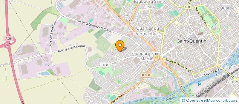 localisation de l'entreprise SCI TONIMAT à SAINT-QUENTIN