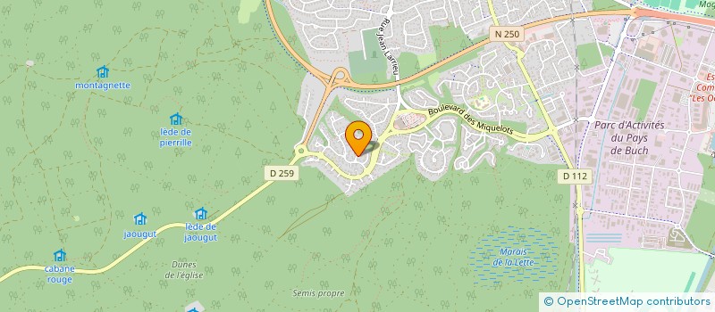 localisation de l'entreprise SCI TONINO à LA TESTE-DE-BUCH