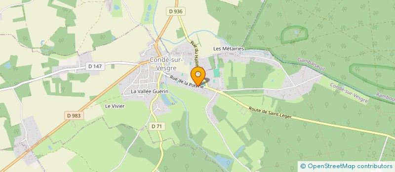 localisation de l'entreprise SCI TONNELIER  CONDE-SUR-VESGRE