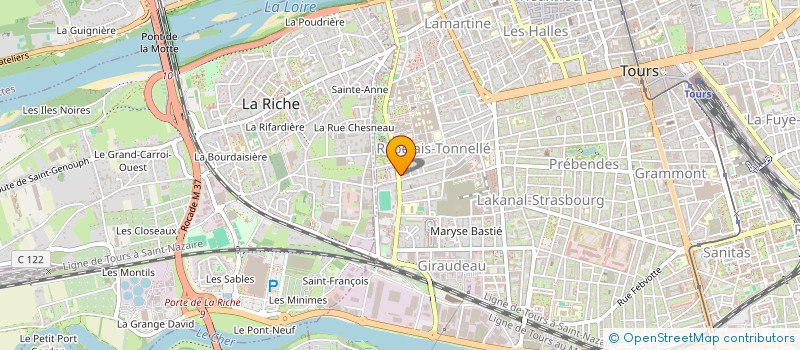 localisation de l'entreprise SCI TONNELLE  TOURS