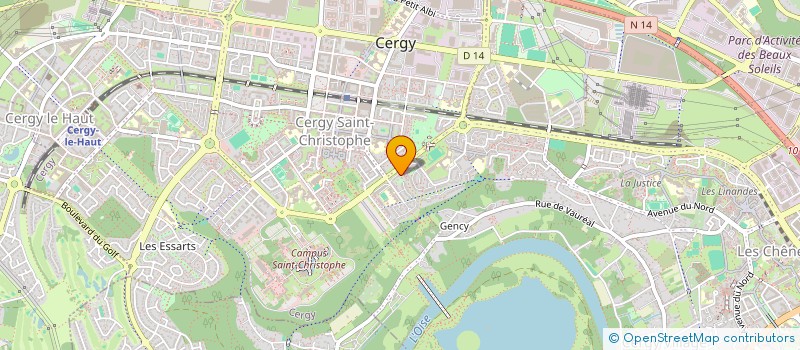 localisation de l'entreprise SCI TONTON  CERGY