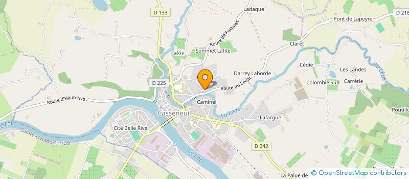 localisation de l'entreprise SCI TONTON  CASSENEUIL