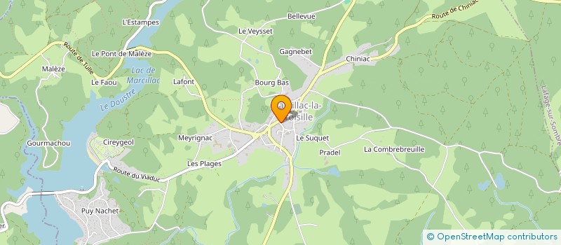 localisation de l'entreprise SCI TONUS à MARCILLAC-LA-CROISILLE